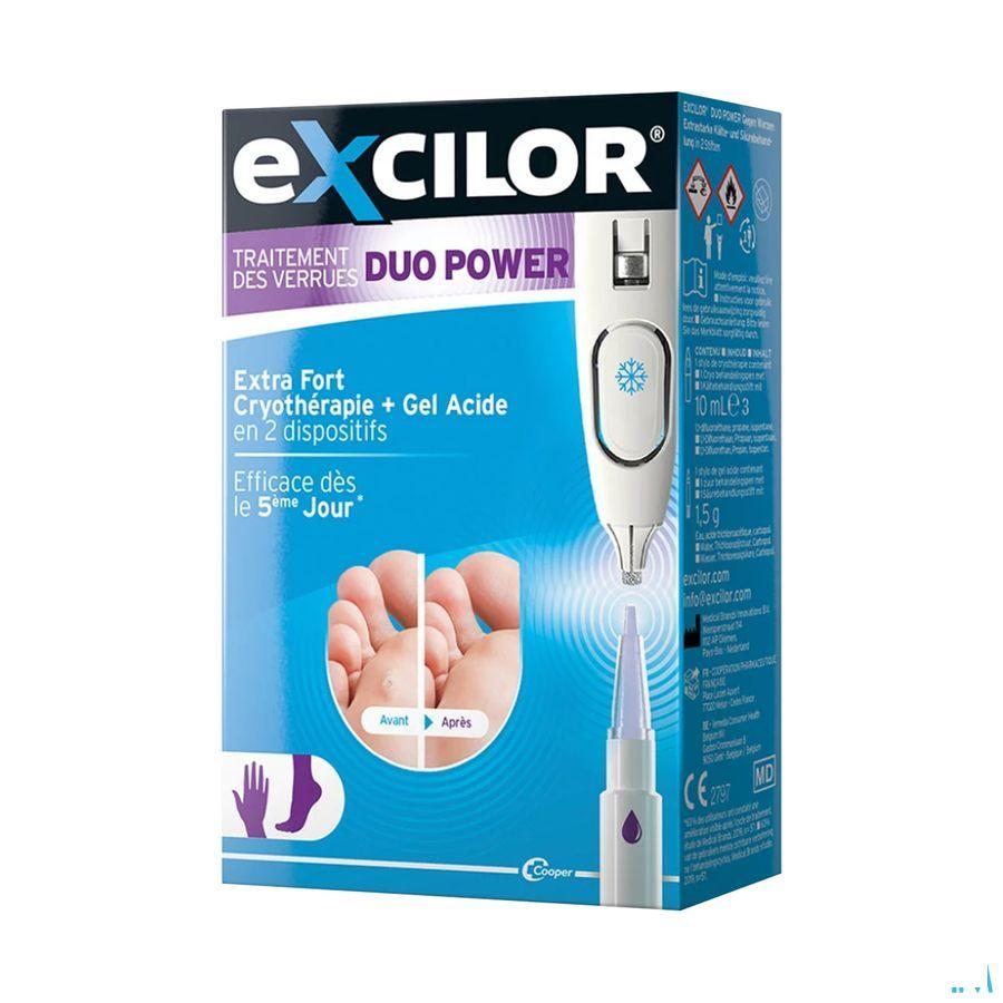 Excilor Traitement Verrues Duo Power 10 ml+1,5 gr