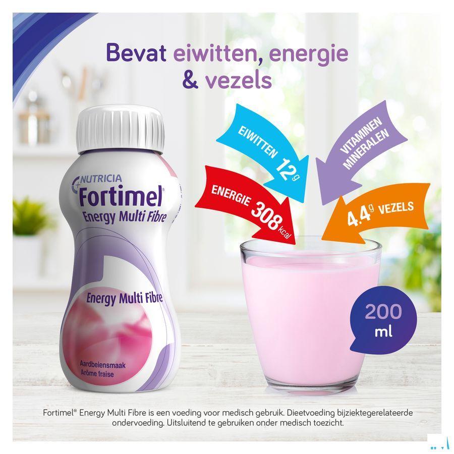 Fortimel Energy Multi Fibre Chocolade 4x200 ml  -  Nutricia