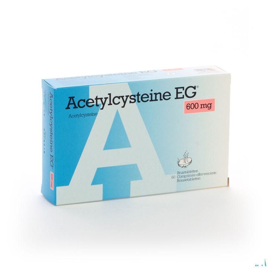 Acetylcysteine EG 600 mg Comprimes Eff. 60x600 mg  -  EG