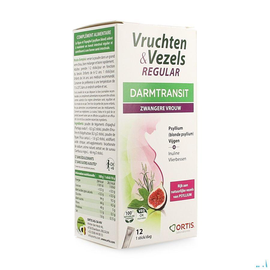 Ortis Vruchten & vezels Regular Sticks 12  -  Ortis