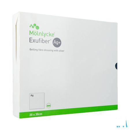 Exufiber Ag Gel.Fibre Dressing Ster 20 X 30cm 5