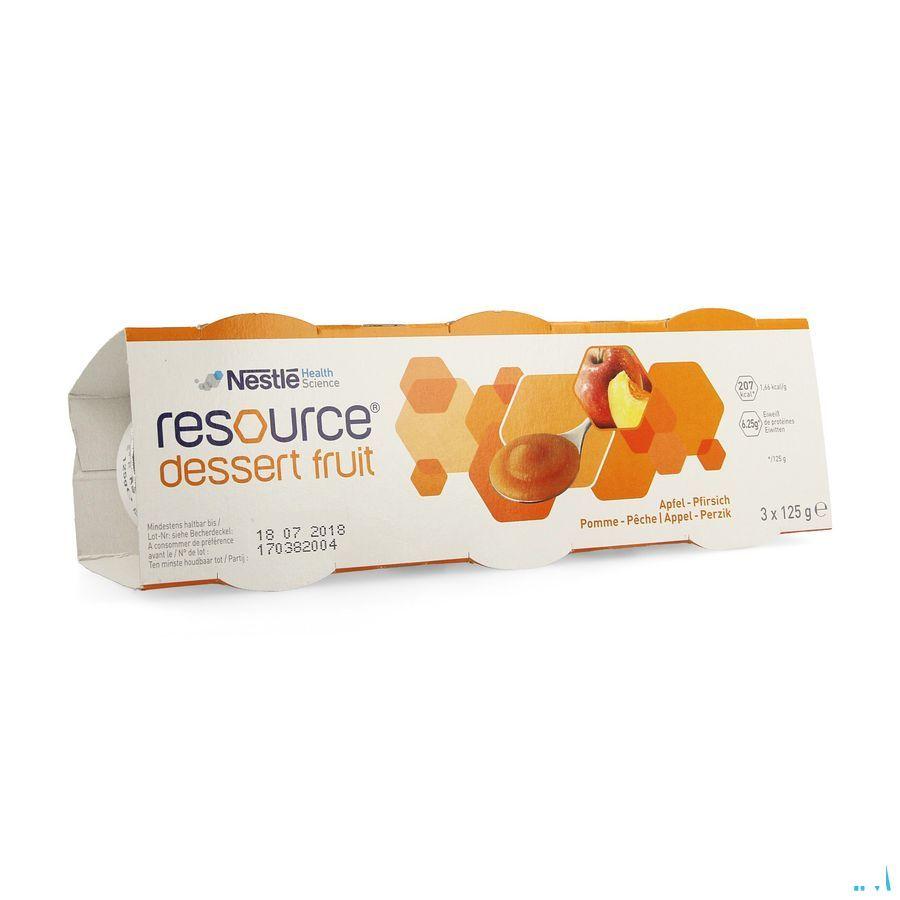Resource Dessert Fruit Appel-perz. 3x125 gr 12332842  -  Nestle