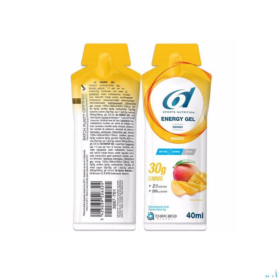 6d Sixd Energy Gel Mango 12x40 gr