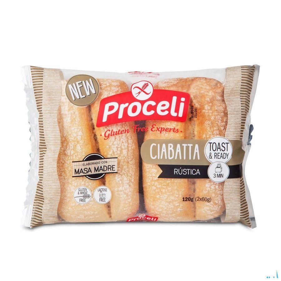 Proceli Ciabatta Rustica 120 gr 2x60 gr  -  Revogan