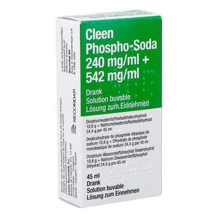 Cleen Phospho-soda 11 gr/24 gr Drinkbare Oplossing Flacon 45 ml 