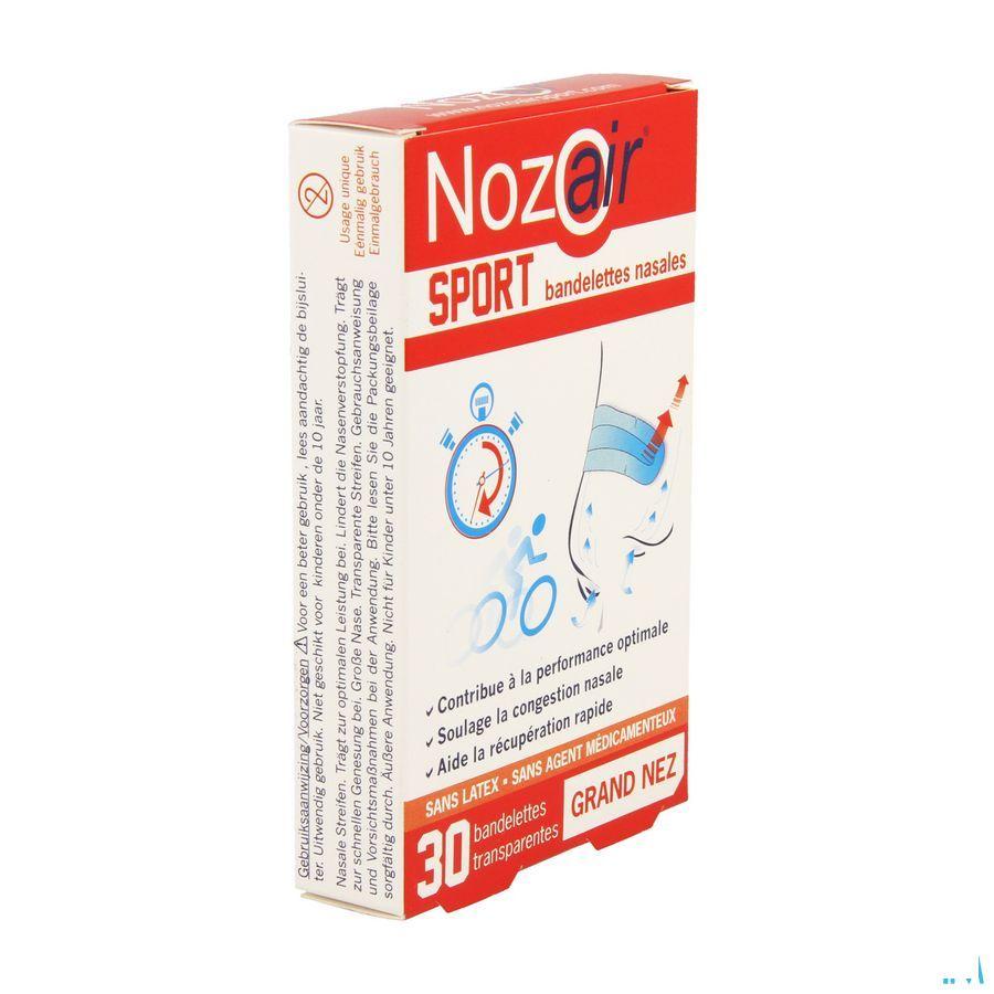 Nozoair Sport Bandelette Nasale Grand Nez 30