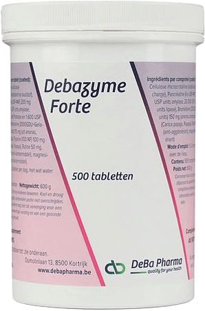 Deba-zyme Forte Tabletten 500  -  Deba Pharma