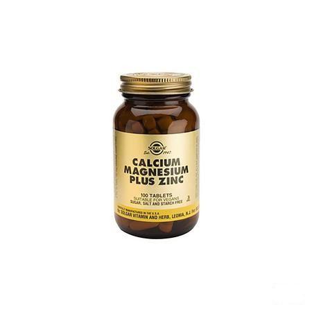 Solgar Calcium Magnesium Plus Zinc Comprimes 250  -  Solgar Vitamins