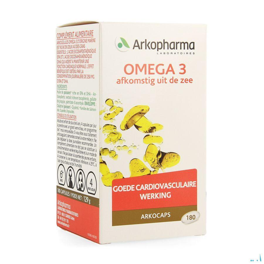 Arkogelules Omega 3 Origine Marine 180  -  Arkopharma