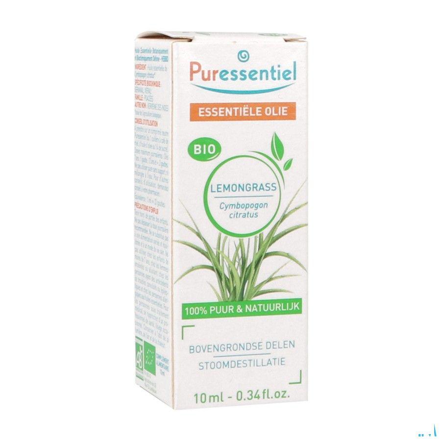 Puressentiel Eo Lemongrass Bio Essentiele Olie 10 ml  -  Puressentiel