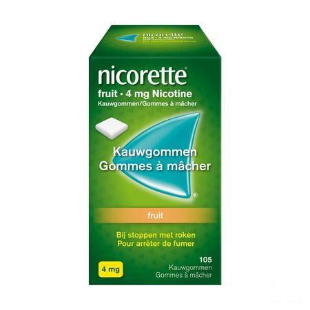 Nicorette Fruit Kauwgom 105x4 mg