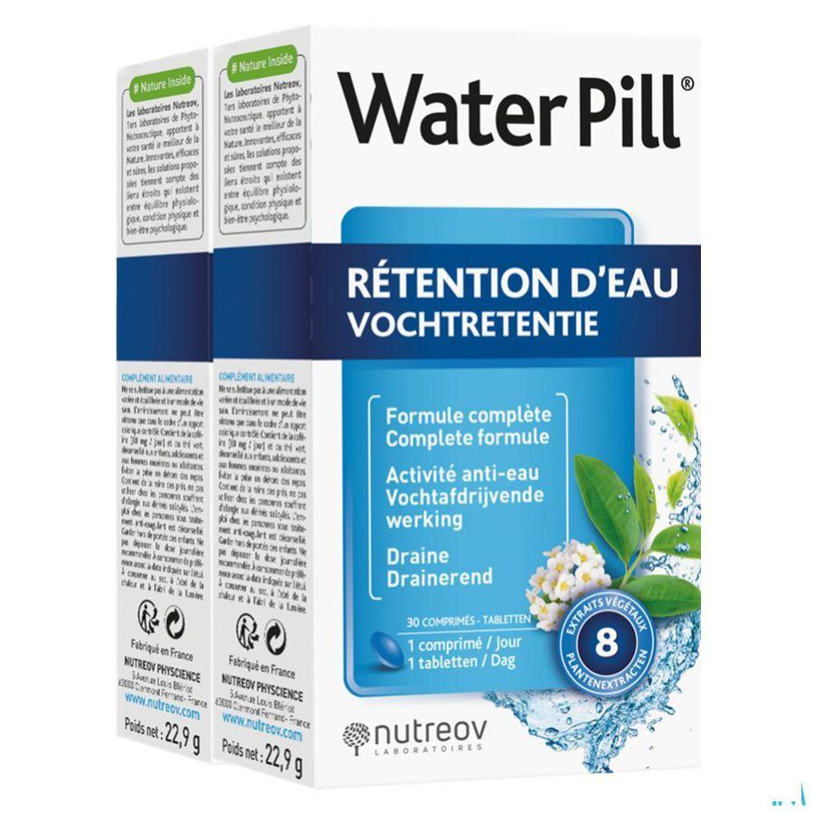 Waterpill Vochtretentie Duo Tabletten 2 X 30 Blister  -  Nutreov Physcience Waterpill Vochtretentie Duo Tabletten 2 X 30 Blister  -  Nutreov Physcience