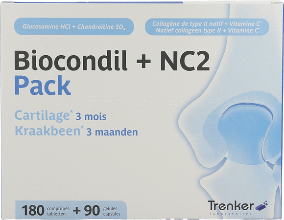 Biocondil Nc2 Filmomhulde tabl 180 + Gel 90  -  Trenker