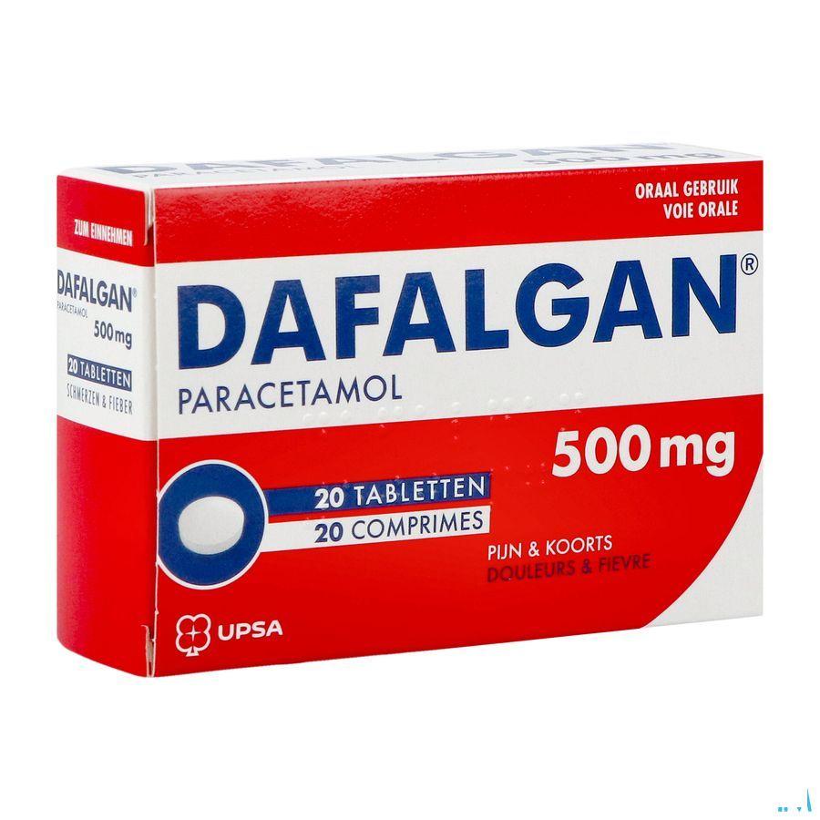 Dafalgan 500 mg Droog Tabletten 20