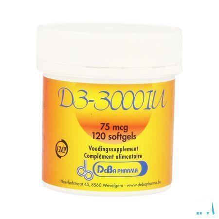 D3 3000 Iu Capsule 120  -  Deba Pharma