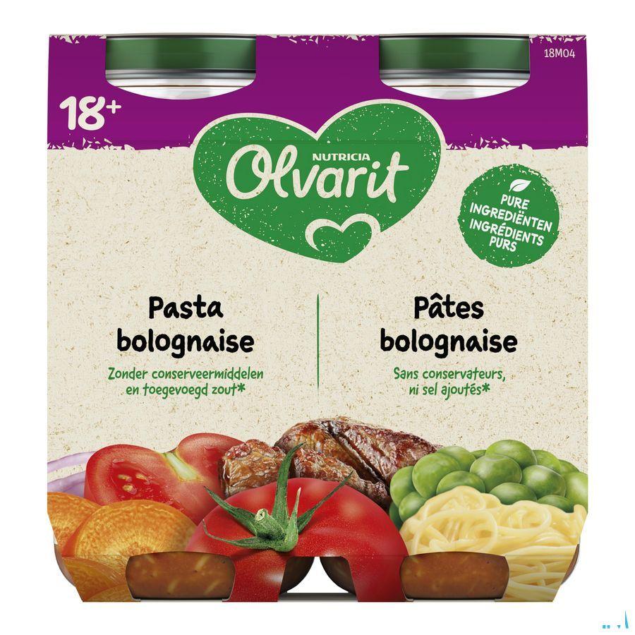 Olvarit Pasta Bolognaise 2x250 gr 18m00  -  Nutricia