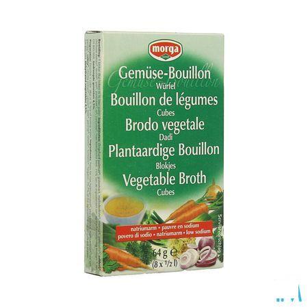 Morga Bouillon Cubes sans sel Bio 8x8g  -  Revogan