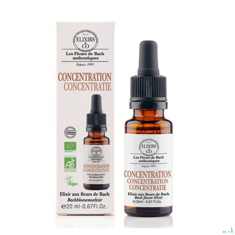 Elixirs & co Complex Bach Concentratie Druppels 20 ml