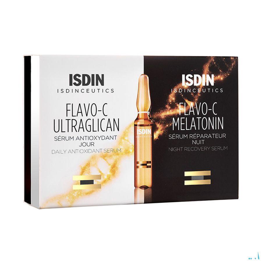 Isdinceutics Flavo-c Melat. + ultraglican Ampullen 10 + 10  -  Isdin