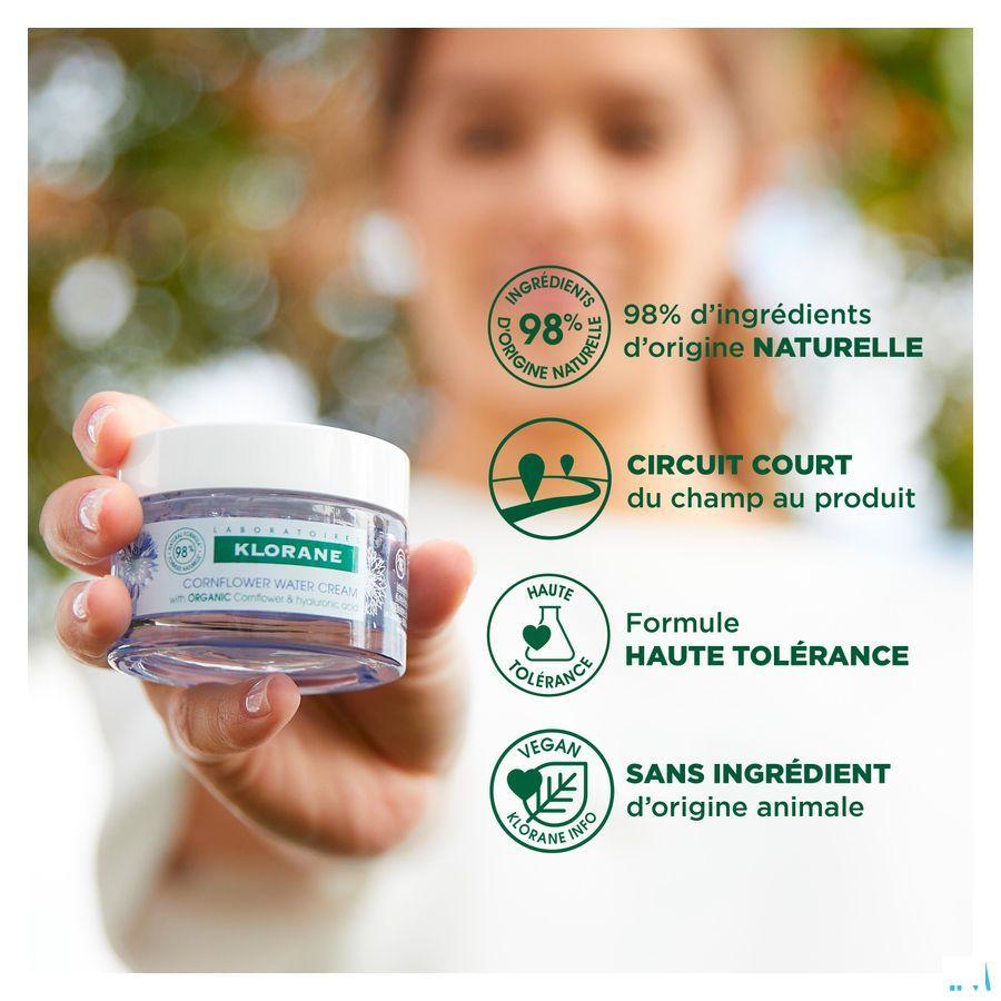 Klorane Gezicht Korenbloem Watercreme 50 ml