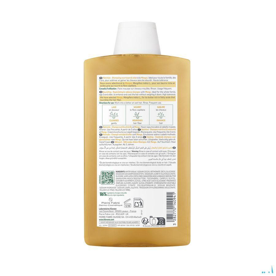 Klorane Capilaire Shampooing Mangue 400 ml