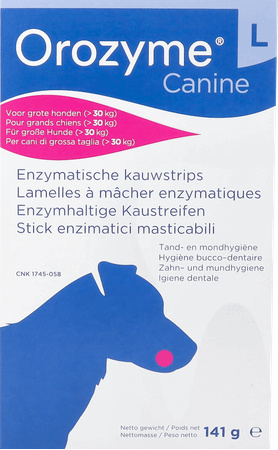 Orozyme Canine L Lamelle Enzym.chien >30Kg 141 gr  -  Ecuphar