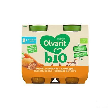 Olvarit Bio Carotte Boeuf Pomme De Terre 8M 2X200G  -  Nutricia