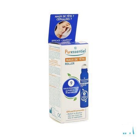 Puressentiel Roller Hoofdpijn 9 Essentiele Olie 5 ml  -  Puressentiel