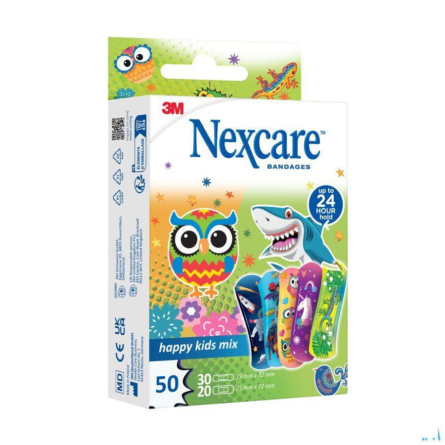 Nexcare 3M Happy Kids Mix Pansement 50 N3-50-2P