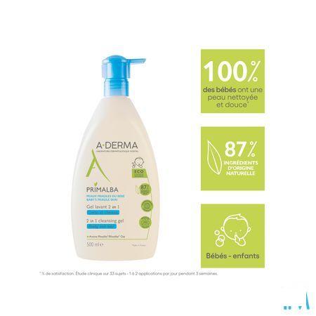 Aderma Primalba Gel Lavant 2en1 500 ml  -  Aderma