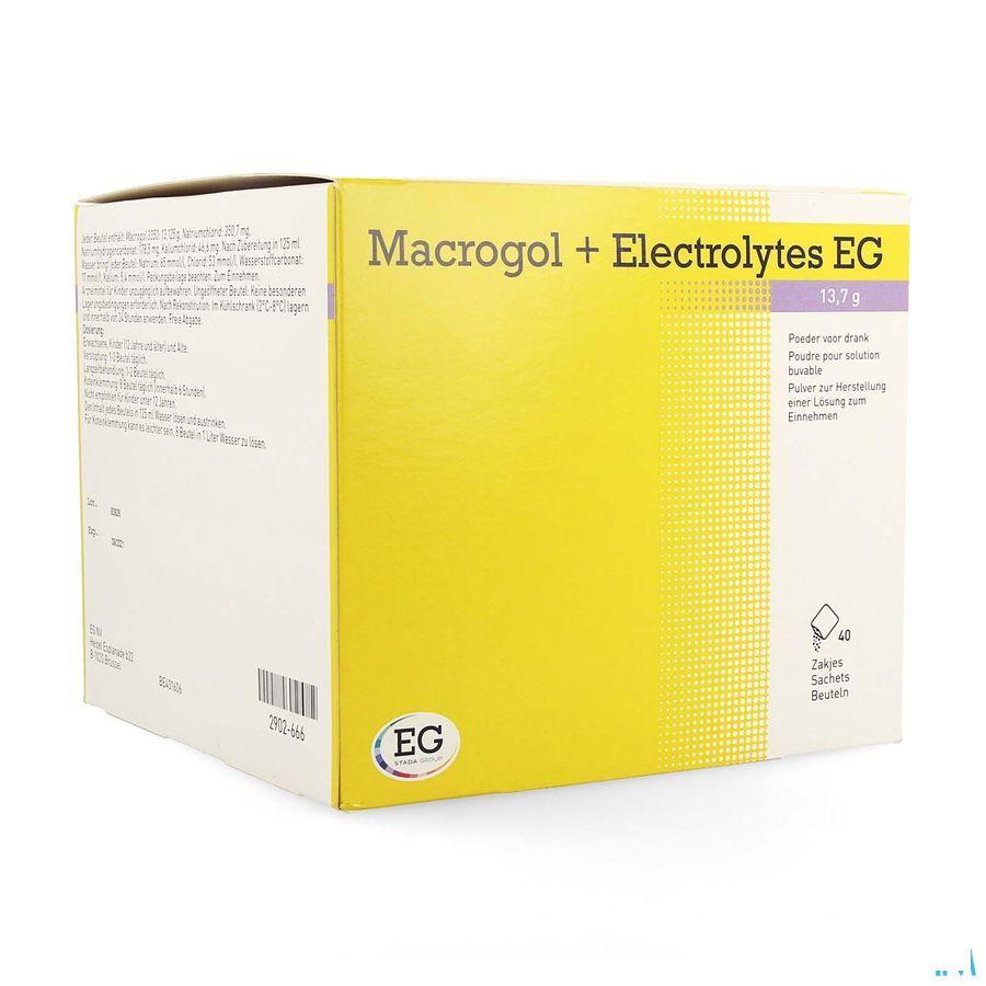 Macrogol + electrolytes EG 13,7g Poeder Zakjes 40  -  EG