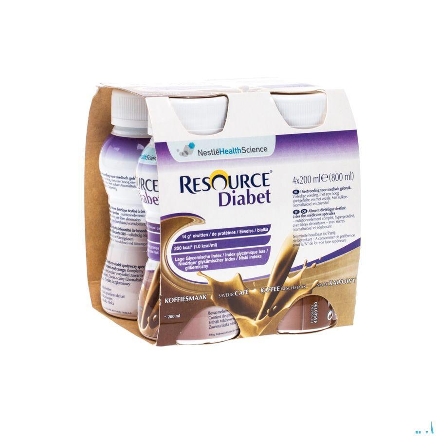 Resource Diabet Coffee 4x200 ml 12173636  -  Nestle