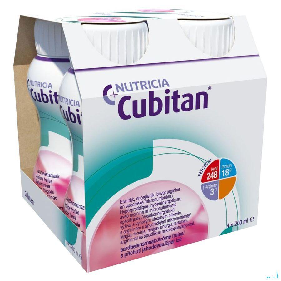 Cubitan Aardbei 4x200 ml  -  Nutricia