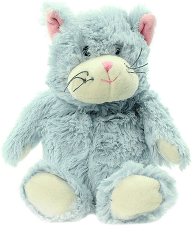 Warmies Coussin Noyaux Cerises Mini Chat Bleu  -  Eureka Pharma