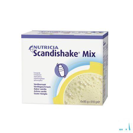 Scandishake Mix Vanille Zakje 6x85 gr  -  Nutricia