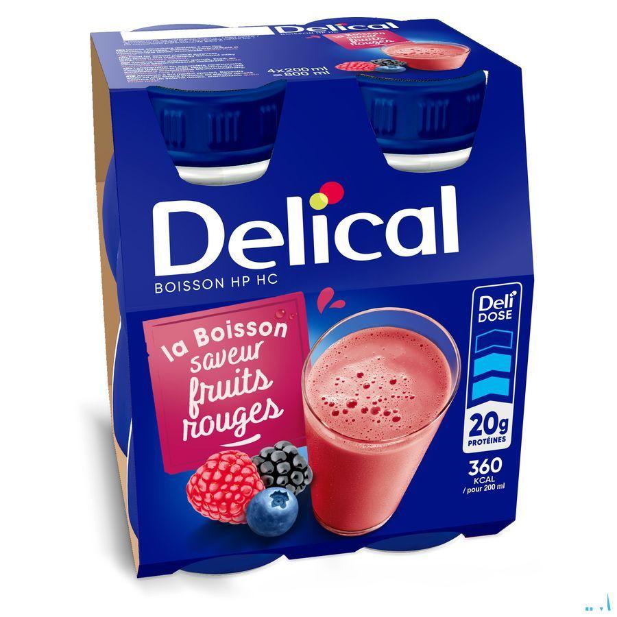 Delical Hphc 360 Rode Vruchten 4X200 ml  -  Bs Nutrition