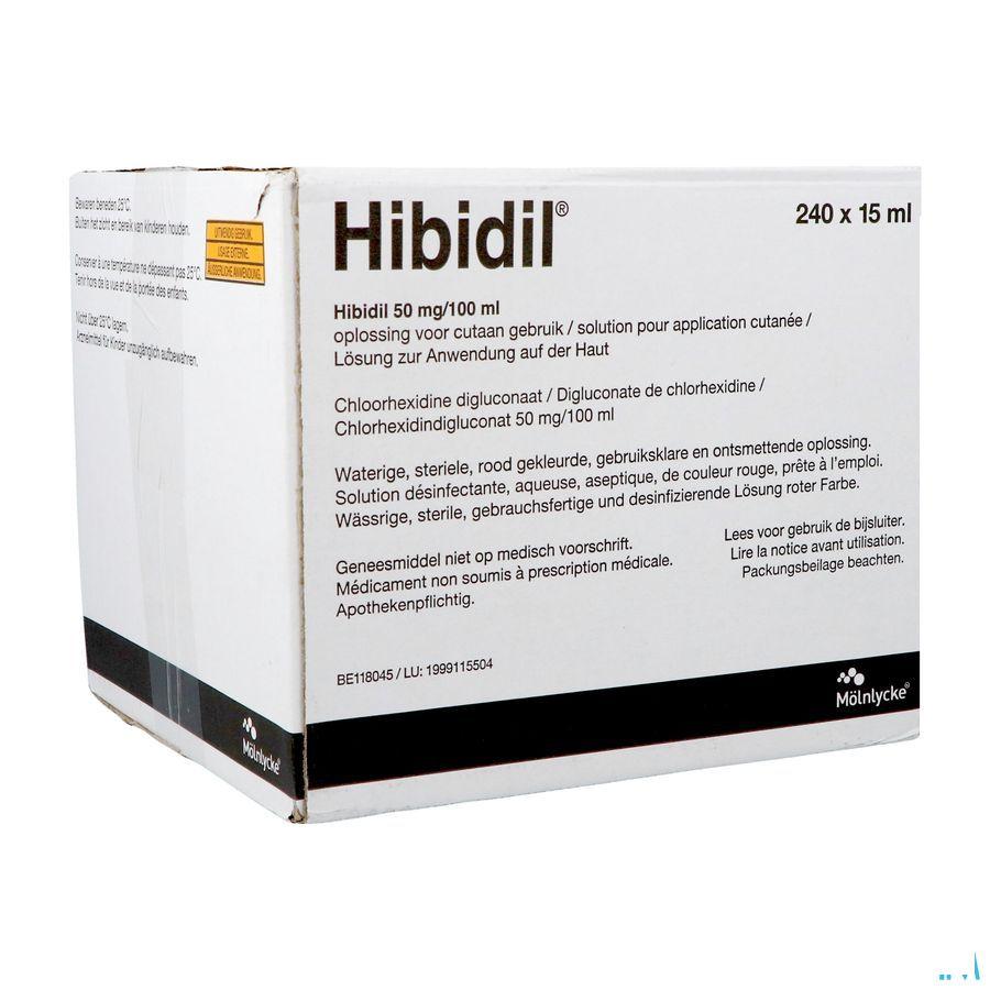 Hibidil Oplossing 240x15 ml Ud Bottelpack  -  Molnlycke Healthcare