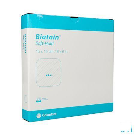 Biatain Soft Hold Schuimverb 15,0X15,0Cm 5 33475  -  Coloplast