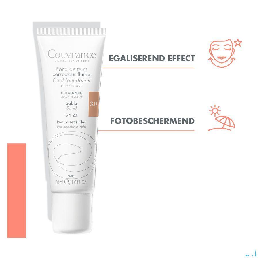 Avene Couvrance Fdt Correct. Fluide 3 Sable 30 ml  -  Avene