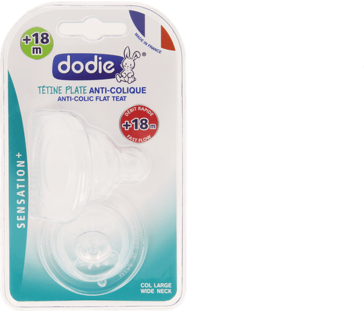 Dodie Tetine Plate Col Large Sil. Debit 5 + 18m