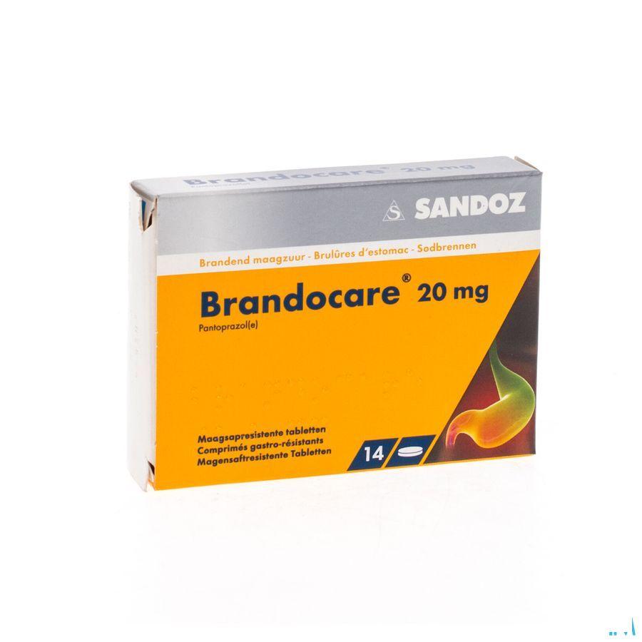 Brandocare 20 mg Maagsapresist. Tabletten 14