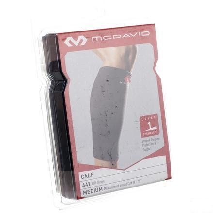 Mcdavid Del Calf Support Black/scarlet M 441