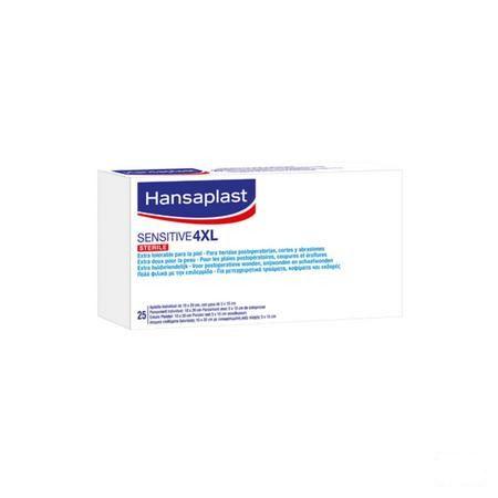 Hansaplast Sensitive Ster. 4Xl 10Cmx20Cm Strips 25  -  Beiersdorf