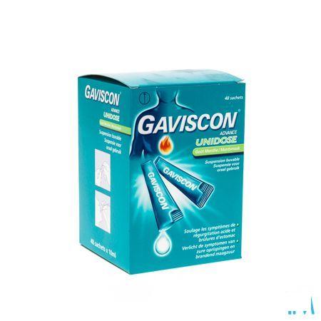Gaviscon Advance Munt Ud Suspensie Orale Zakje 48x10 ml