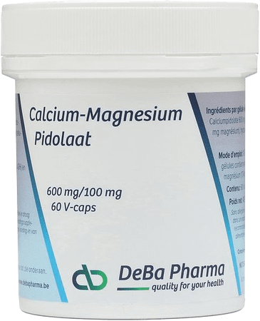 Calcium Magnesium Pidolate 600/100 mg V-Capsule 60  -  Deba Pharma