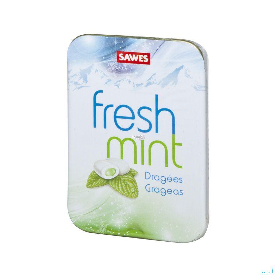 Sawes Drageeees Fresh Mint Boite 20 gr Saw015  -  Bomedys