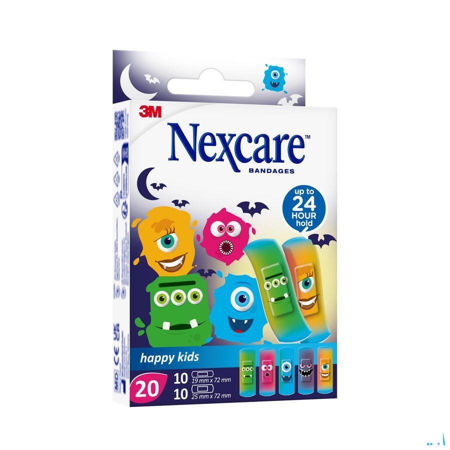 Nexcare 3m Happy Kids Monstres Pansement 20 N0920mo  -  3M