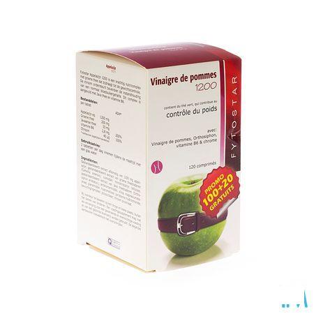 Fytostar Vinaigre 1200 Maxi Comprimes 120  -  Ocebio
