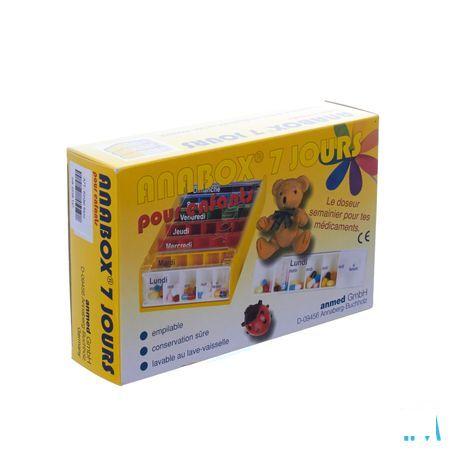 Anabox Pilbox Blauw 7 Dagen  -  Infinity Pharma