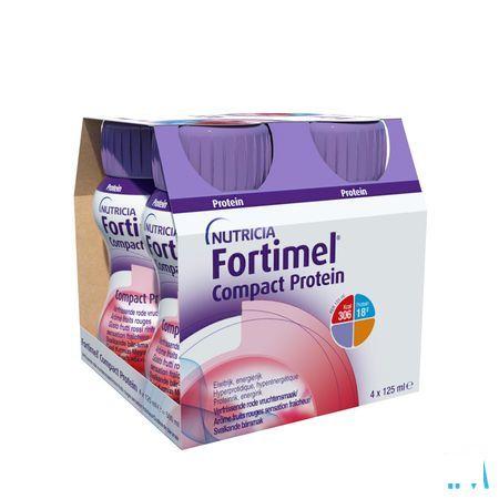 Fortimel Compact Protein Fraich. Fr.rouge 4x125 ml  -  Nutricia